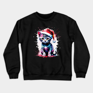 Christmas Kitty Crewneck Sweatshirt